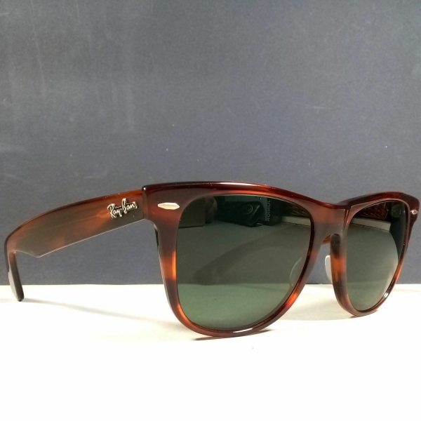 Ray Ban Bausch & Lomb Wayfarer II Brown/Green B&L Sunglasses US Made in Case