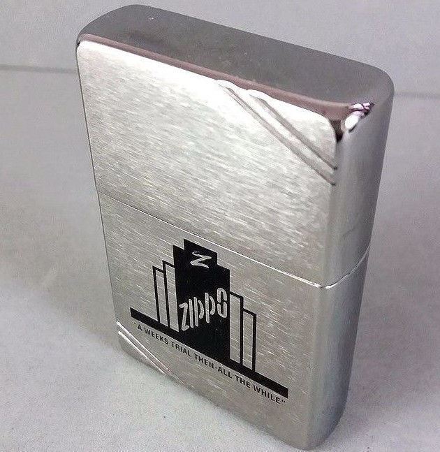 Zippo A Weeks Trial Then All The While LTD Edition Flat Top Unlit