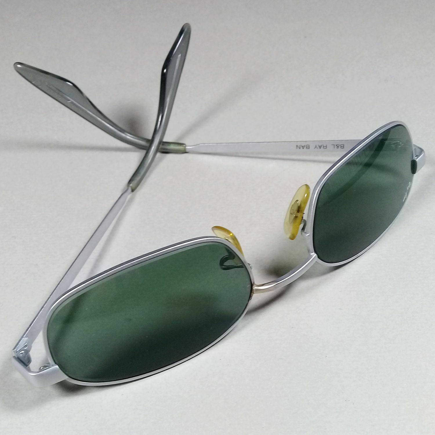 Ray Ban Bausch & Lomb W2192 Silver/Green Lenses Sidestreet BL Sunglasses US  Made –