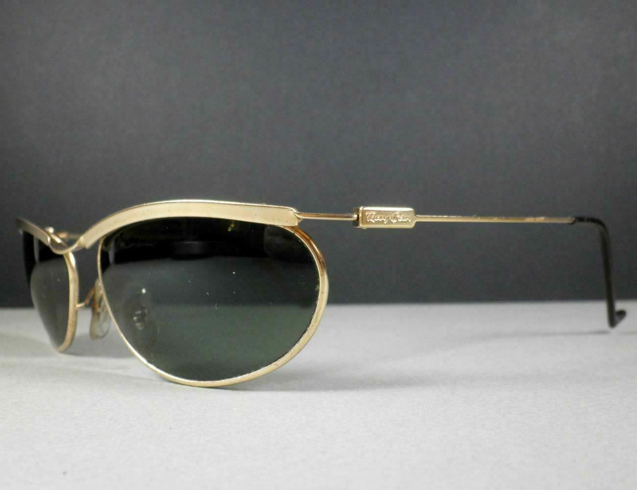 Ray Ban B&L W2568 G15 ORBS Predator Wrap Gold Sunglasses w/Case US Made ...