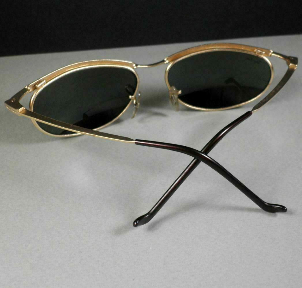 Ray Ban B&L W2568 G15 ORBS Predator Wrap Gold Sunglasses w/Case US Made ...
