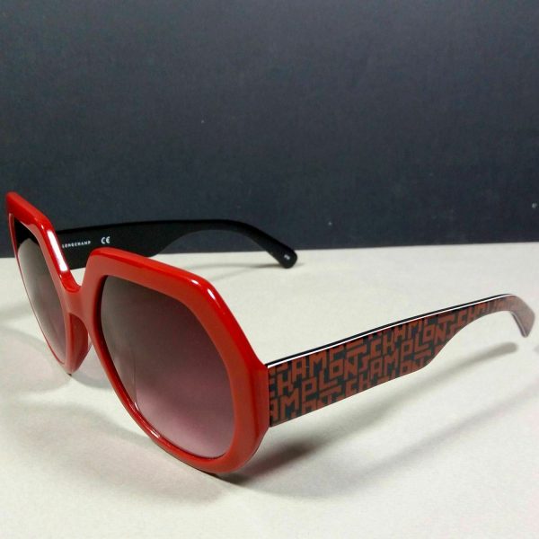 Longchamp LO 655S Red Signature Designer Women’s Oversized Sunglasses
