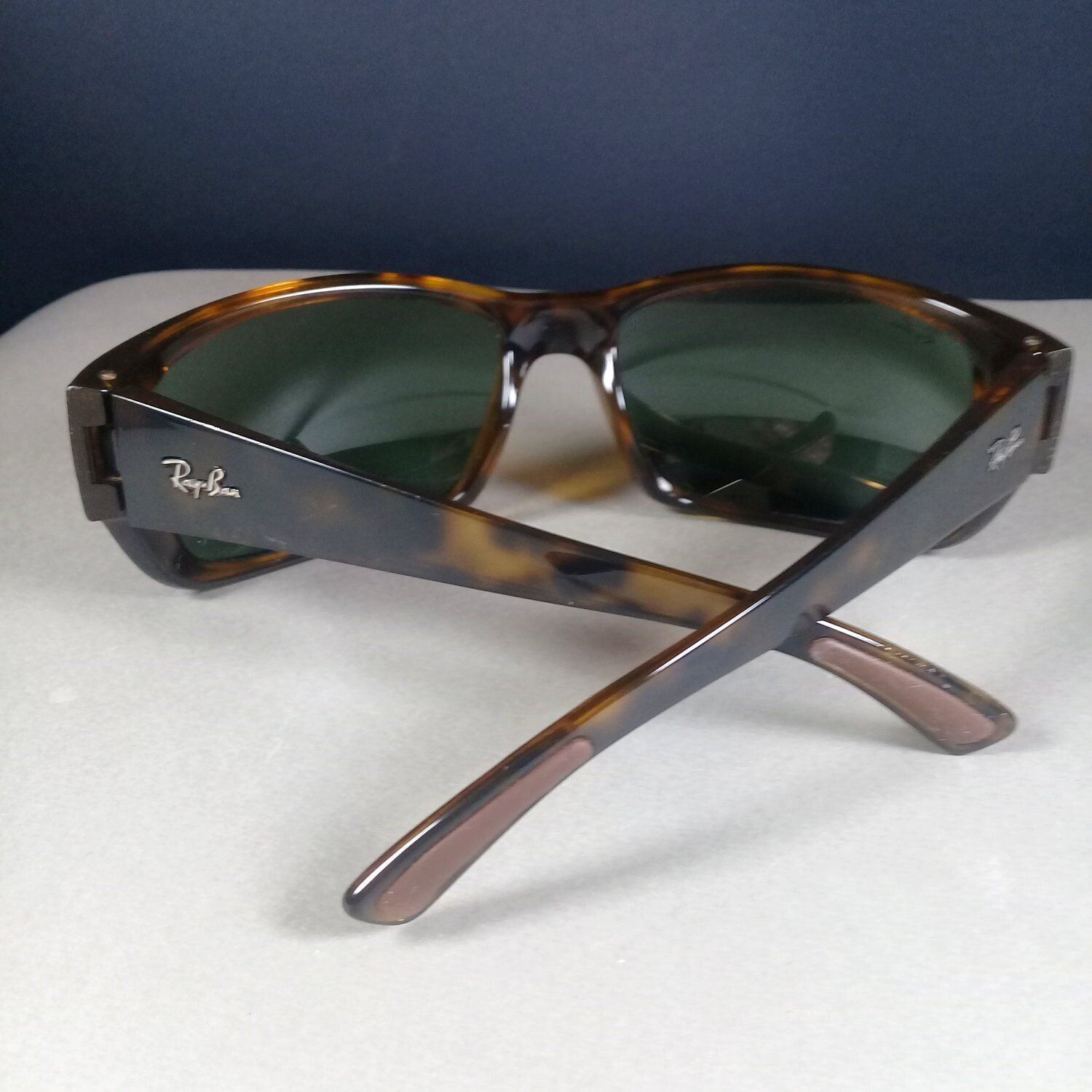 Ray Ban RB 4149 Havana Brown Translucent Wrap Sunglasses In Case ...