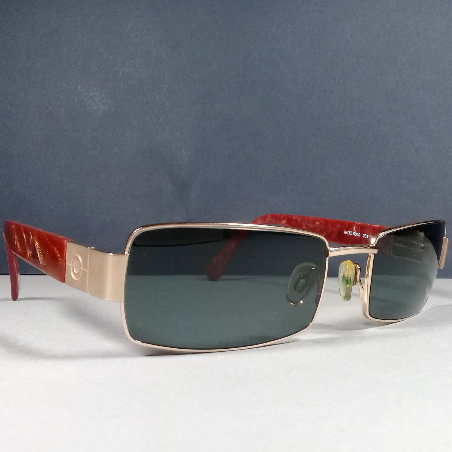 Indo 6049 201 135 Rectangular Unisex Sunglasses Made in Spain