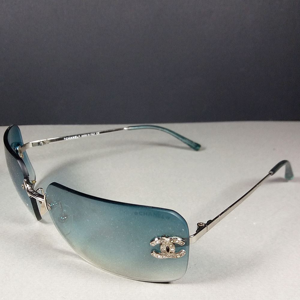 vintage chanel rimless sunglasses