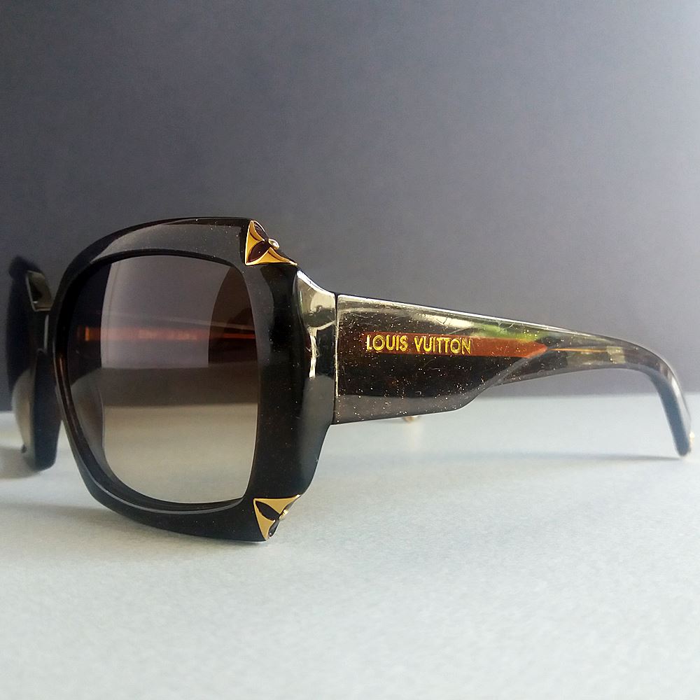 Louis Vuitton Blue Acetate Z0363w Gradient Oversized Sunglasses