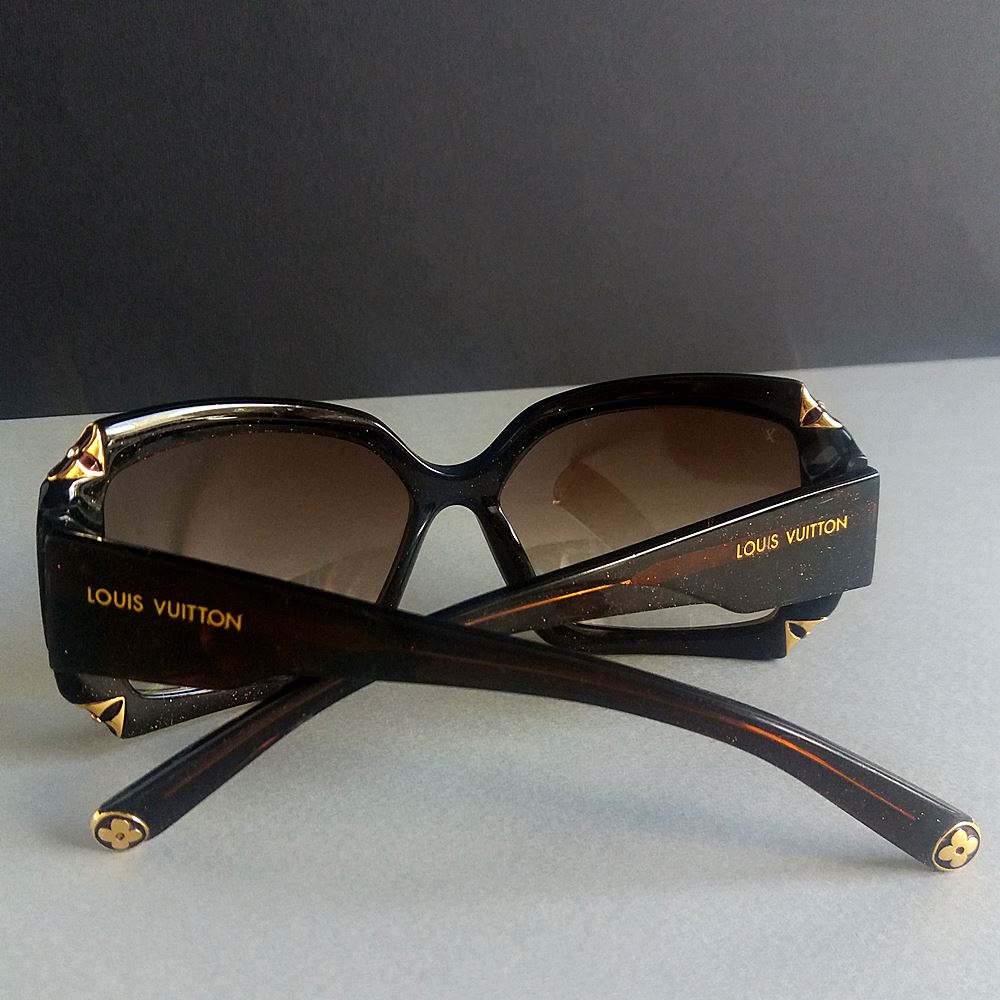 Louis Vuitton Brown Glitter Hortensia Woman Sunglasses Louis Vuitton