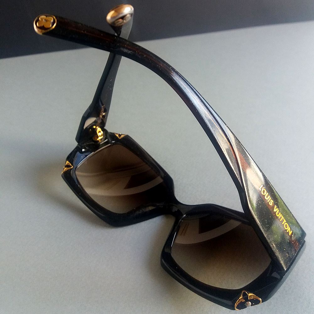 Louis Vuitton Brown Glitter Hortensia Woman Sunglasses