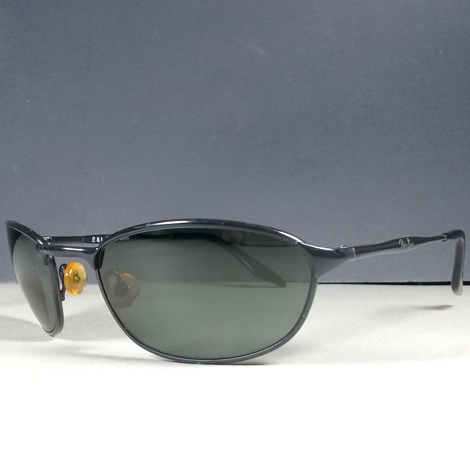 Ray Ban Bausch & Lomb W2963 Black Highstreet G15 Green Lenses B&L Sunglasses US Made