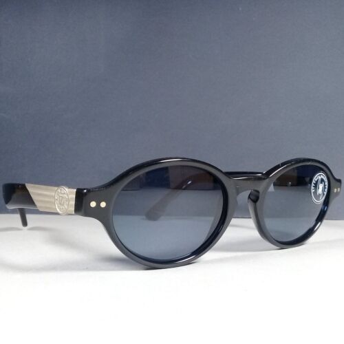 Lozza 1878 LS2053 Black/Gunmetal Vintage Unisex Sunglasses Y2K