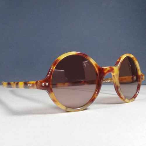 Polo Ralph Lauren 74/N/S 09T Tortoise Brown Round Iconic Y2k Unisex Sunglasses