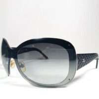 Chanel 4159 c.127/8G 120 3N Black Quilted CC Logo Sunglasses in Case