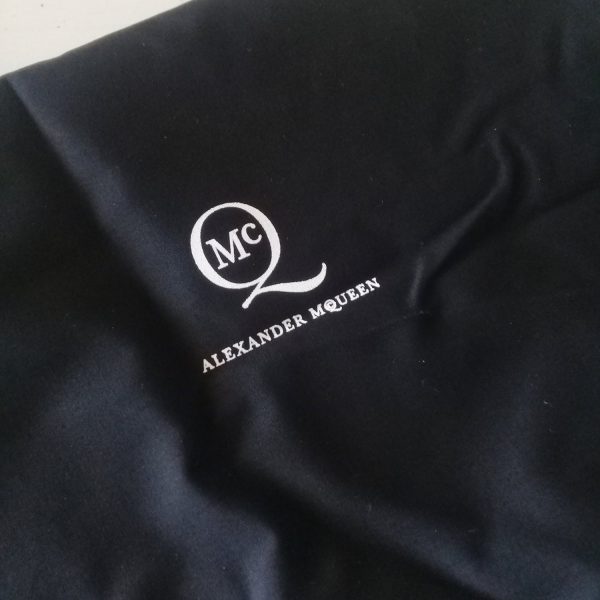 Alexander McQueen Black Drawstring Canvas Dust Hand/Shoes Bag Cover 45cmx40cm