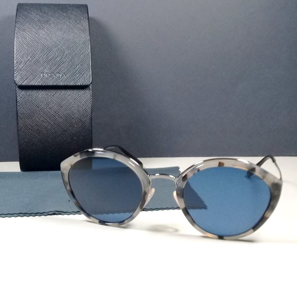 Prada SPR 18U HU7-219 Black/Gray Designer Women’s Sunglasses in Case
