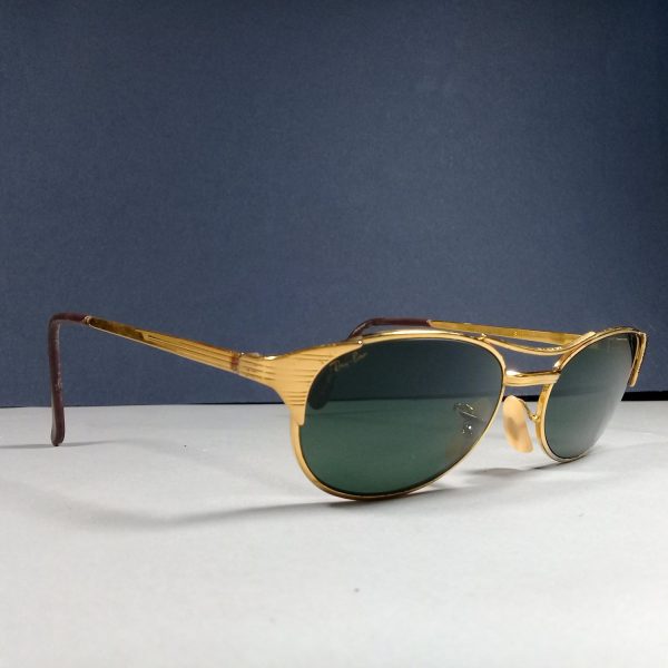 Ray Ban Bausch & Lomb Signet Gold Vintage Sunglasses B+L Etched Lenses