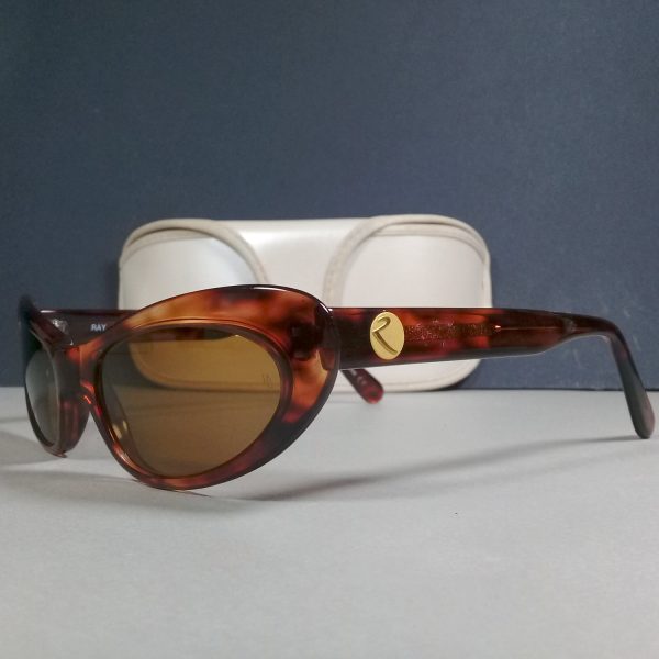 Ray Ban B&L W2523 Rituals Brown/Amber Vintage Cat Eye Sunglasses in Original Case